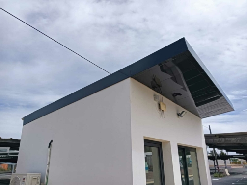 peto para una caseta de vigilancia o control de acceso