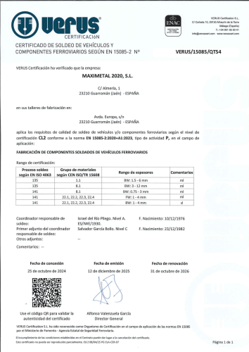 VERUS-15085-QT54 Maximetal 2020 - dic-25